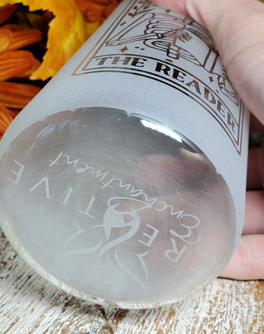 Bookish Themed 20 oz. Glass Can Tumblers