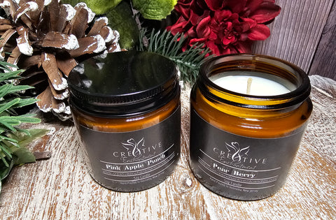 Classics Collection 4 oz Mini Amber Jar Soy Candles