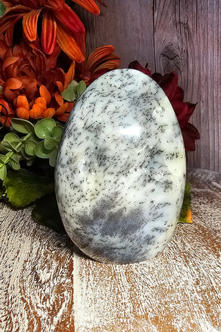 3.75" Dendritic Opal  Free Form Standing Stone
