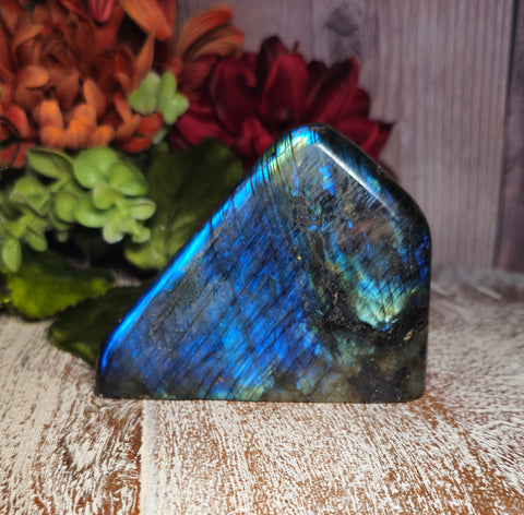 Labrodorite Polished Slab Free Form Standing Stone
