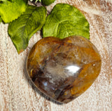 3.5" Large Golden Healers Quartz Heart