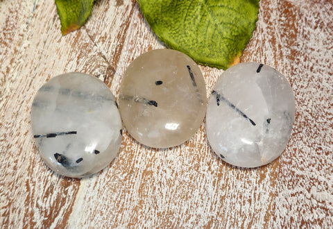 Rutilated Quartz Pocket/Palm Stone