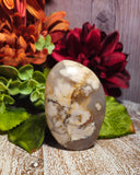 2.75" Flower Agate Free Form Standing Stone