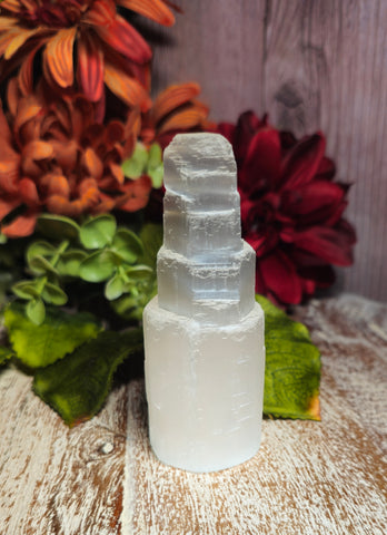 Selenite 4" Tower Stone