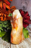 5" Tall Carnelian Flame Standing Stone