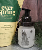 16 oz Etched Glass Foaming Soap/Sanitizer  Dispensor (Pick design option in drop down menu, diffrent ones available!)