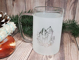 16 oz  "Sage That" Borosilicate lightweight Etched Glass Mug