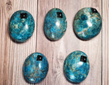 Blue Apatite Palm Stone (Pick yours by number, prices vary)