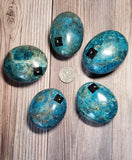 Blue Apatite Palm Stone (Pick yours by number, prices vary)