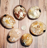 Flower Agate Palm Stone (Pick yours by number, prices vary)