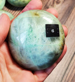 Green Moonstone Palm Stone (Pick yours by number, prices vary)