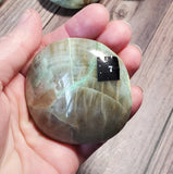 Green Moonstone Palm Stone (Pick yours by number, prices vary)