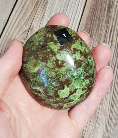 Chrysoprase Palm Stone (Pick yours by number, prices vary)