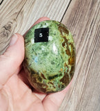Chrysoprase Palm Stone (Pick yours by number, prices vary)