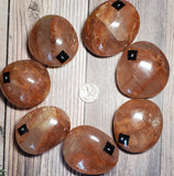 Red Hematoid Quartz Palm Stone (Pick yours by number, prices vary)