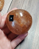 Red Hematoid Quartz Palm Stone (Pick yours by number, prices vary)
