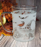 (Choose Design) 15 oz Halloween Borosilicate lightweight Etched Glass Mugs
