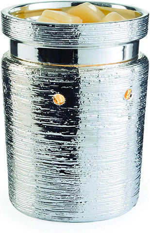 Brushed Chrome Illumination Ceramic Wax Tart Warmer