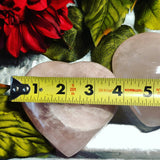 4"  Extra Large Rose Quartz Heart