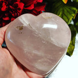 4"  Extra Large Rose Quartz Heart