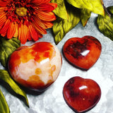 2 1/4" Pocket Carnelian Heart