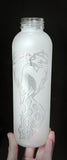 18 oz Etched Glass Bottles