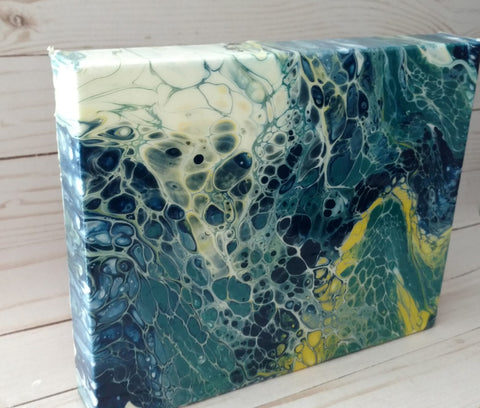 "Light Beneath The Waves" 8" X 10" Acrylic Painting