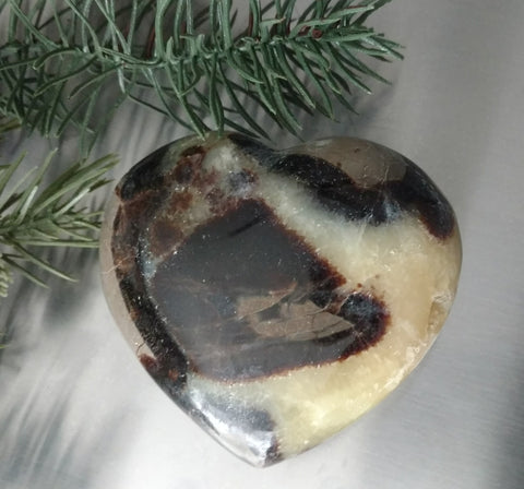 3" Septarian Heart