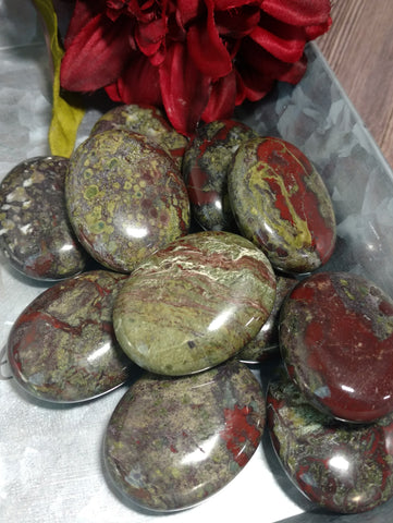 Bloodstone Small Pocket/Palm Stone
