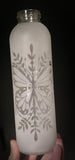 18 oz Etched Glass Bottles