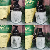 16 oz Etched Glass Foaming Soap/Sanitizer  Dispensor (Pick design option in drop down menu, diffrent ones available!)